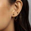 Clover Studs for Two Piercings, White, Emerald, Turquoise, Sapphire, Black, Unisex, Gold, Silver SHEMISLI SS147, SS317, SS318, SS319, SS320