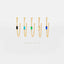 Dainty Baguette Chain Stud, White, Emerald, Turquoise, Sapphire, Black, Unisex, Gold, Silver SHEMISLI SS332, SS302, SS303, SS304, SS305