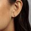Stud Lobe cuff earring With Stone, Unisex, Gold, Silver SHEMISLI - SS194