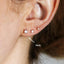 4mm CZ Stud, White, Emerald, Turquoise, Unisex, Gold, Silver SHEMISLI - SS074, SS088, SS092