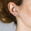 4mm CZ Stud, White, Emerald, Turquoise, Unisex, Gold, Silver SHEMISLI - SS074, SS088, SS092