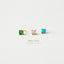4mm CZ Stud, White, Emerald, Turquoise, Unisex, Gold, Silver SHEMISLI - SS074, SS088, SS092