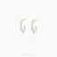 Pearl Hoop Stud Earring, Unisex, Gold, Silver SHEMISLI SS312