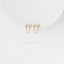 Tiny Bar CZ Stud Earring, Unisex, Gold, Silver SHEMISLI SS145, SS265, SS266, SS267, SS268