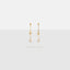 Moon and Star Front and Back Earring, Mismatched Celestial Stud, Starburst CZ Stud, Mini Stud, Unisex, Gold, Silver SS196 LR