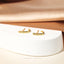 L Shape Small CZ Bar Stud, Hook Hoop Earring, Unisex, Gold, Silver SHEMISLI SS076