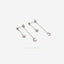 Moon and Star Front and Back Earring, Mismatched Celestial Stud, Starburst CZ Stud, Mini Stud, Unisex, Gold, Silver SS196 LR