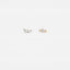 Super Dainty Marquise CZ Stud, White stone, Emerald, Unisex, Gold, Silver SHEMISLI - SS211, SS212, SS274, SS275, SS276, SS277