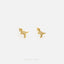 Tiny T-Rex Dinosaur Threadless Flat Back Earrings, 20,18,16ga, 5-10mm Unisex, Surgical Steel SHEMISLI SS932