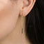 Bar Dangle Chain Stud Earring, Unisex, Gold, Silver SHEMISLI SS199