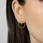 Large Open Circle Stud Earring, Unisex, Gold, Silver SHEMISLI - SS237