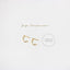 L Shape Small Bar Stud, Hook Hoop Earring, Unisex, Gold, Silver - SS052