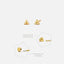 Tiny Opal Clover Flower Stud, Unisex, Gold, Silver SHEMISLI SS184 Butterfly End, SS461 Screw Ball End (Type A)