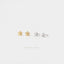 Tiny Open Flower Stud, Forget Me Not Earring, Unisex, Gold, Silver SHEMISLI SS154 Butterfly End, SS791 Screw Ball End (Type A)