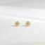 North Star Stud With White and Emerald Stones Unisex, Gold, Silver SHEMISLI SS651 Butterfly End, SS652 Screw Ball End (Type A)