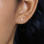 Tiny Star Stud Earring, Celestial Earring, Unisex, Gold, Silver SHEMISLI SS018 Butterfly End, SS758 Screw Ball End (Type A)