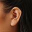 Tiny Cockatoo Parrot Stud Earring, Unisex, Gold, Silver SHEMISLI SS835 Butterfly End, SS836 Screw Ball End (Type A) LR