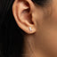 Tiny Cockatoo Parrot Stud Earring, Unisex, Gold, Silver SHEMISLI SS835 Butterfly End, SS836 Screw Ball End (Type A) LR