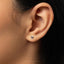 Tiny Smiley Face Stud Earring, Unisex, Gold, Silver SHEMISLI SS663 Butterfly End, SS664 Screw Ball End (Type A)