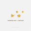 Tiny Flying Pig Stud Earring, Unisex, Gold, Silver SHEMISLI SS839 Butterfly End, SS840 Screw Ball End (Type A) LR