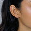 Moon and Star Earring, Mismatched Celestial Studs, Unisex, Gold, Silver SS035+SS036 Butterfly End, SS351+SS352 Screw Ball End (Type A)