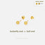 Tiny Baseball Stud Earring, Unisex, Gold, Silver SHEMISLI SS869 Butterfly End, SS870 Screw Ball End (Type A)