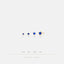 Sapphire CZ Stone Stud, Unisex, Gold, Silver - SS269, SS270, SS271, SS272 Butterfly End, SS738, SS739, SS740, SS741 Screw Ball End (Type A)