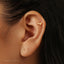 Dainty Sausage Dog Studs Earring, Unisex, Gold, Silver SHEMISLI SS885 Butterfly End, SS886 Screw Ball End (Type A) LR