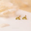 Tiny Rainbow Stud Earring, Unisex, Gold, Silver SS807 Butterfly End, SS808 Screw Ball End (Type A) LR