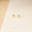 Tiny 3D Diamond Shape Stud, Unisex, Gold, Silver SHEMISLI SS450 Butterfly End, SS451 Screw Ball End (Type A)
