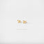 Tiny Leaf CZ Earring, Unisex, Gold, Silver SHEMISLI - SS142, SS667 Butterfly End, SS668 Screw Ball End (Type A) LR