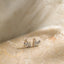Tiny Leaf CZ Earring, Unisex, Gold, Silver SHEMISLI - SS142, SS667 Butterfly End, SS668 Screw Ball End (Type A) LR