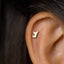 Tiny Chihuahua Stud Earring, Unisex, Gold, Silver SHEMISLI SS679 Butterfly End, SS680 Screw Ball End (Type A) LR