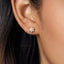 Opal Flower Stud Earring, Unisex, Gold, Silver SHEMISLI - SS161 Butterfly End, SS460 Screw Ball End (Type A)