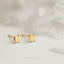 Tiny Pom Studs, Pomeranian Dog Earring, Unisex, Gold, Silver SHEMISLI SS687 Butterfly End, SS688 Screw Ball End (Type A) LR
