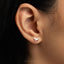 Tiny Unicorn Stud Earring, Unisex, Gold, Silver SS705 Butterfly End, SS706 Screw Ball End (Type A) LR