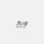 Tiny Baguette Stud Earring, Unisex, Gold, Silver SHEMISLI SS143 Butterfly End, SS359 Screw Ball End (Type A)