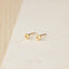 Tiny Open Heart Stud, Unisex, Gold, Silver SHEMISLI SS431 Butterfly End, SS432 Screw Ball End (Type A)