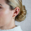 Tiny CZ Sun Stud Earring, Starburst Stud, Unisex, Gold, Silver SHEMISLI SS031 Butterfly End, SS795 Screw Ball End (Type A)
