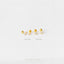 Dainty Clear CZ Stud With Screw Ball End (Type A and Type B), 2mm, 3mm, Unisex, Gold, Silver SHEMISLI - SS786, SS788 (SS178 Type B)