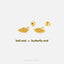 Tiny Angel Wing Stud Earring, Unisex, Gold, Silver SS649 Butterfly End, SS650 Screw Ball End (Type A) LR