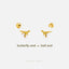 Tiny Raptor Dinosaur Stud Earring, Unisex, Gold, Silver SS713 Butterfly End, SS714 Screw Ball End (Type A) LR