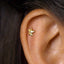 Tiny Unicorn Stud Earring, Unisex, Gold, Silver SS707 Butterfly End, SS708 Screw Ball End (Type A) LR