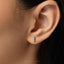 Tiny Parrot, Cockatiel Bird Stud Earring, Unisex, Gold, Silver SS711 Butterfly End, SS712 Screw Ball End (Type A) LR