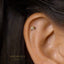 Tiny Double Star Stud Earring, Unisex, Gold, Silver SHEMISLI SS665 Butterfly End, SS666 Screw Ball End (Type A)