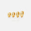Thick Hoop Earring, Huggies, Unisex, Gold, Silver SHEMISLI - SH326, SH327, SH328, SH329