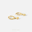 Tiny Star and Moon Hoop Earring, Celestial Drop Huggies, Unisex, Gold, Silver SHEMISLI SH199, SH642, SH643