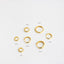 Simple Round Hoop Earring, 6, 7, 8, 9, 10, 12, 14mm Huggies, Unisex, Gold, Silver SH586, SH587, SH588, SH589, SH590, SH592, SH009
