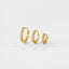 Simple White Stone, Clear CZ Hoop Earring, Huggies, 6, 7, 8, 9, 10, 12mm, Unisex, Gold, Silver SH046, SH047, SH048, SH049, SH050, SH051