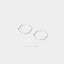 Ultra Light Hexagon Hoop Earring, Thin Hex Hoops, Unisex, Gold, Silver SHEMISLI SH210
